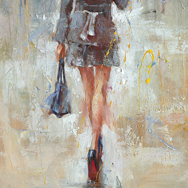 Oil Paintings Hand Painted Canvas Figure Woman Portrait - Image 5
