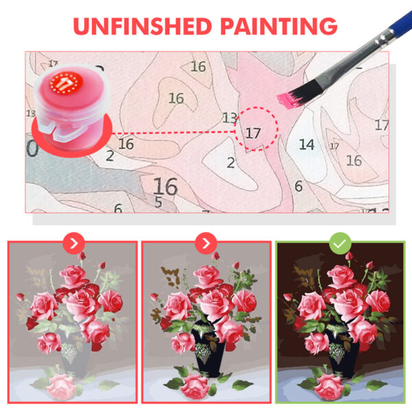 Animal Peacock Painting By Numbers Kit - Image 5