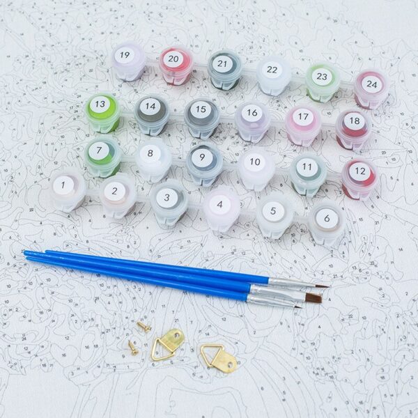 Painting By Numbers Scenery Flower Handpainted - Image 4