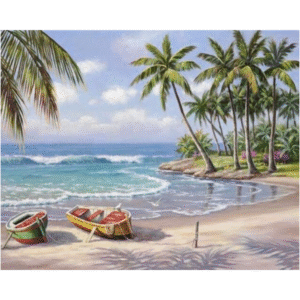Oil DIY Pictures Trees On Canvas, Beautiful Landscape
